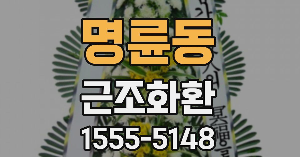 명륜동 근조화환