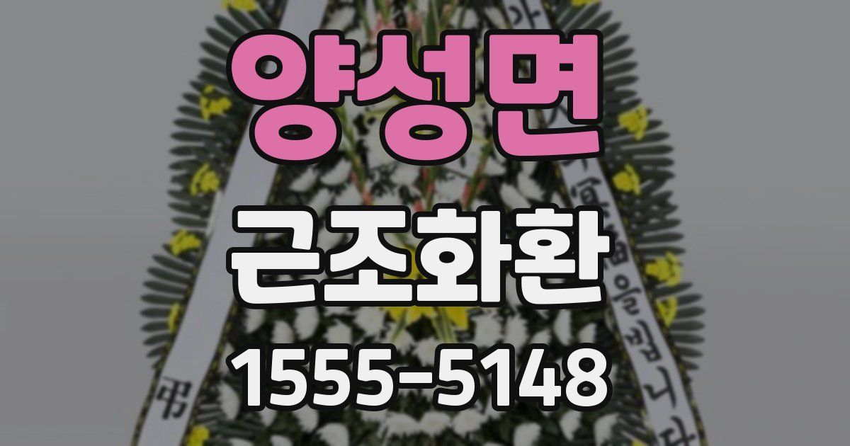 양성면 근조화환