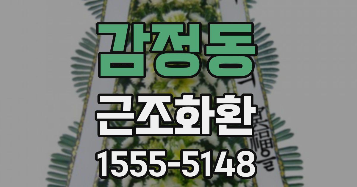감정동 근조화환