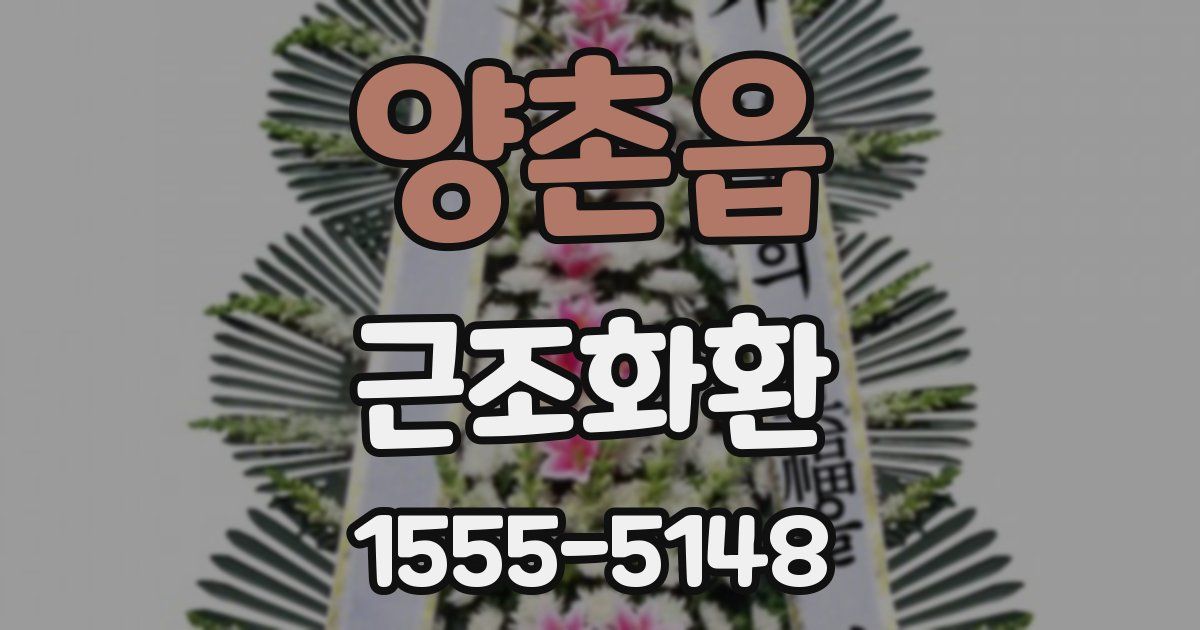 양촌읍 근조화환