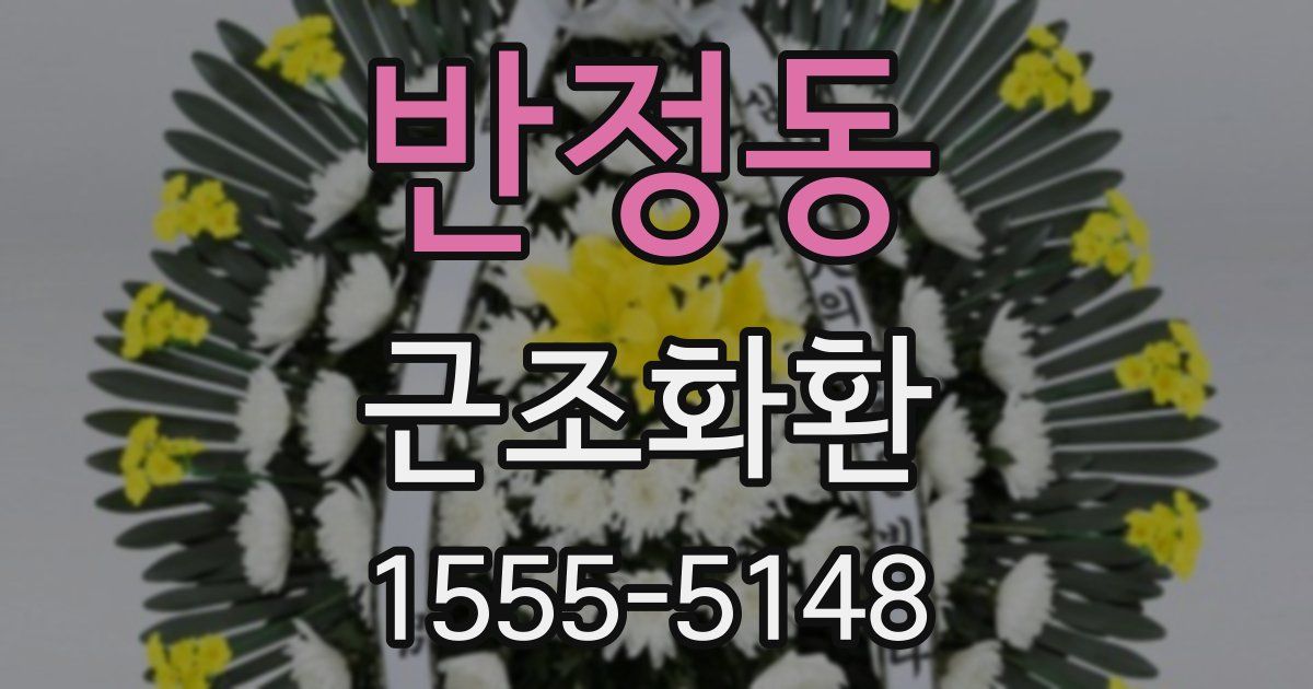 반정동 근조화환