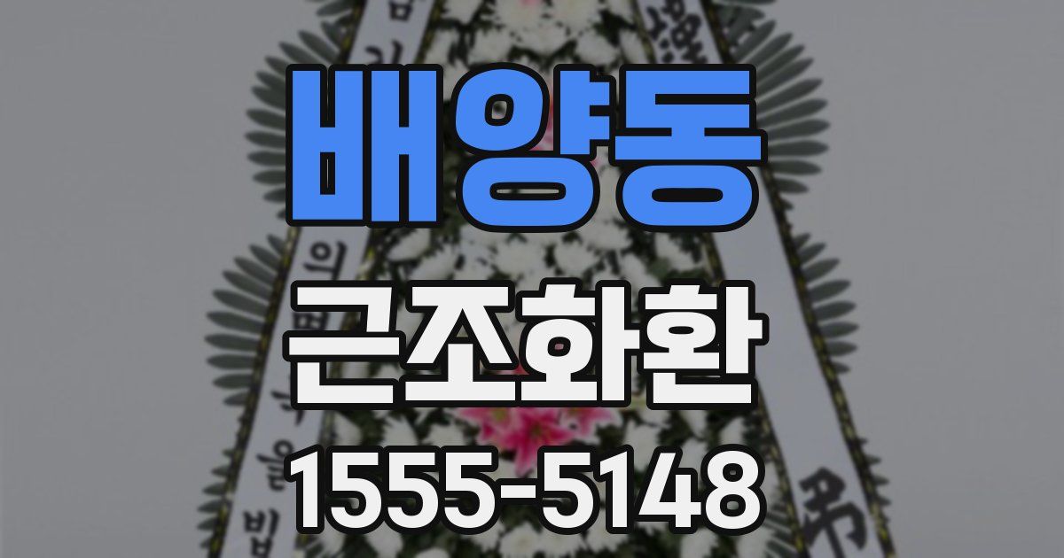 배양동 근조화환