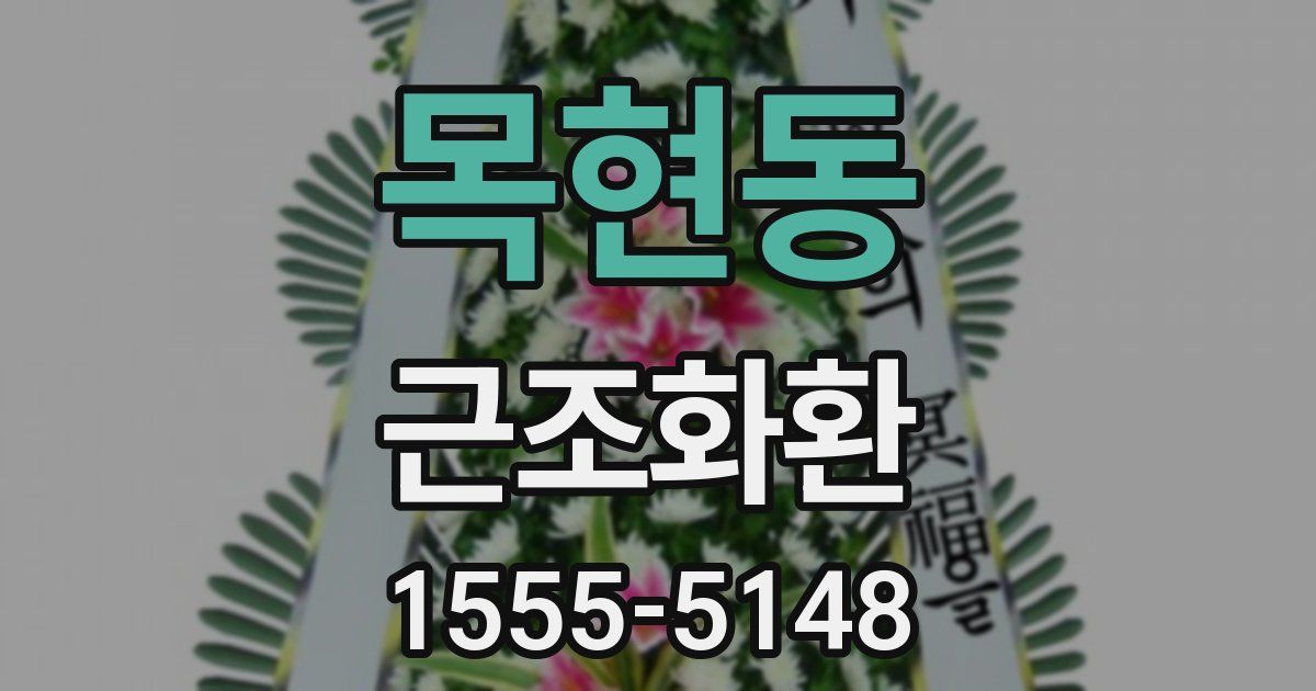목현동 근조화환