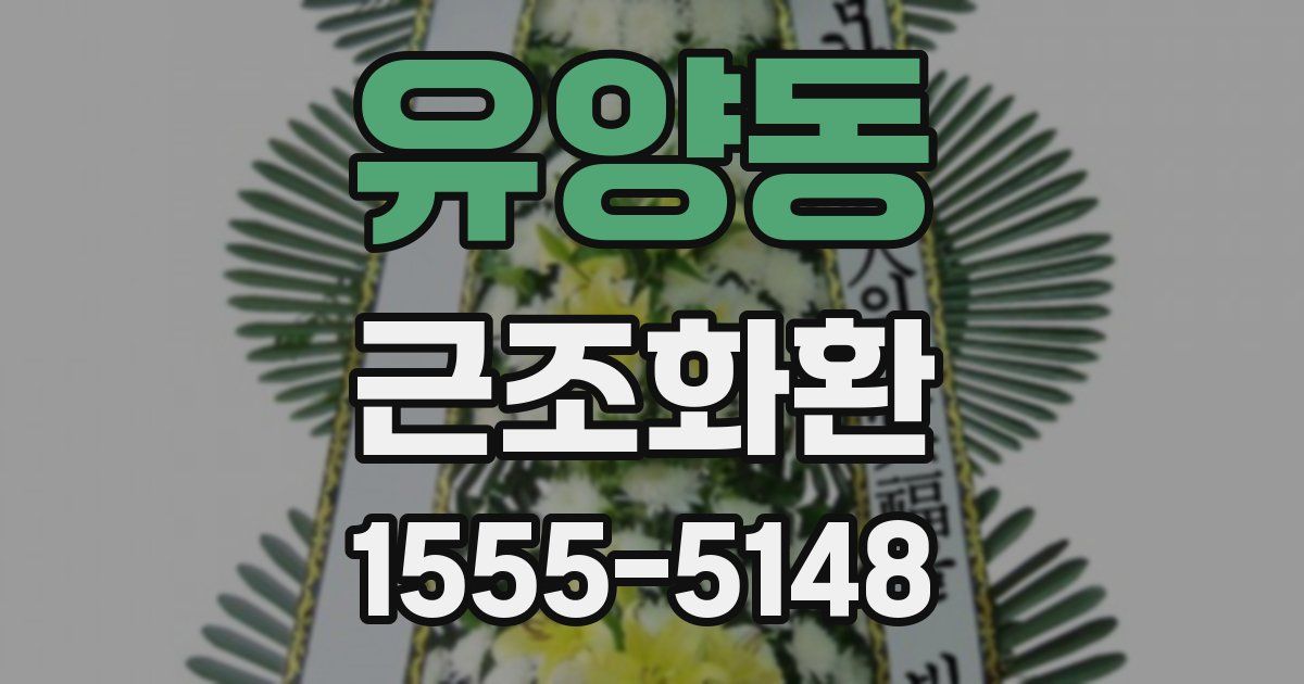 유양동 근조화환