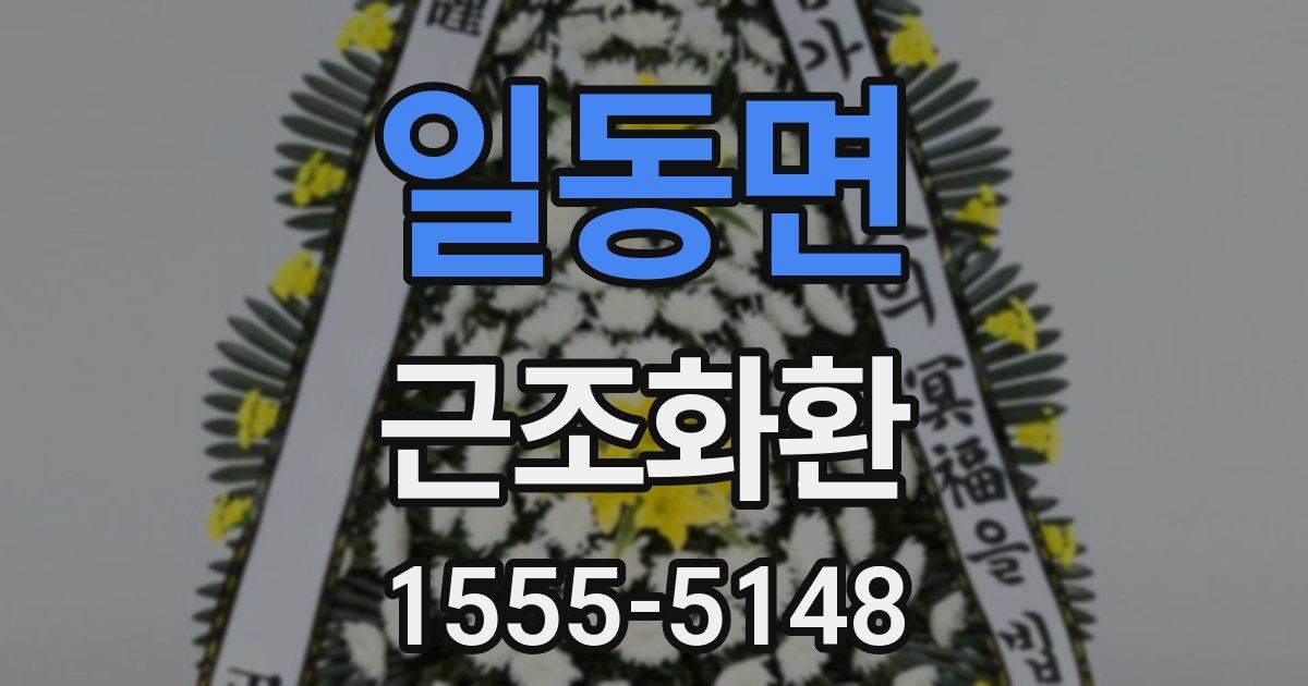 일동면 근조화환