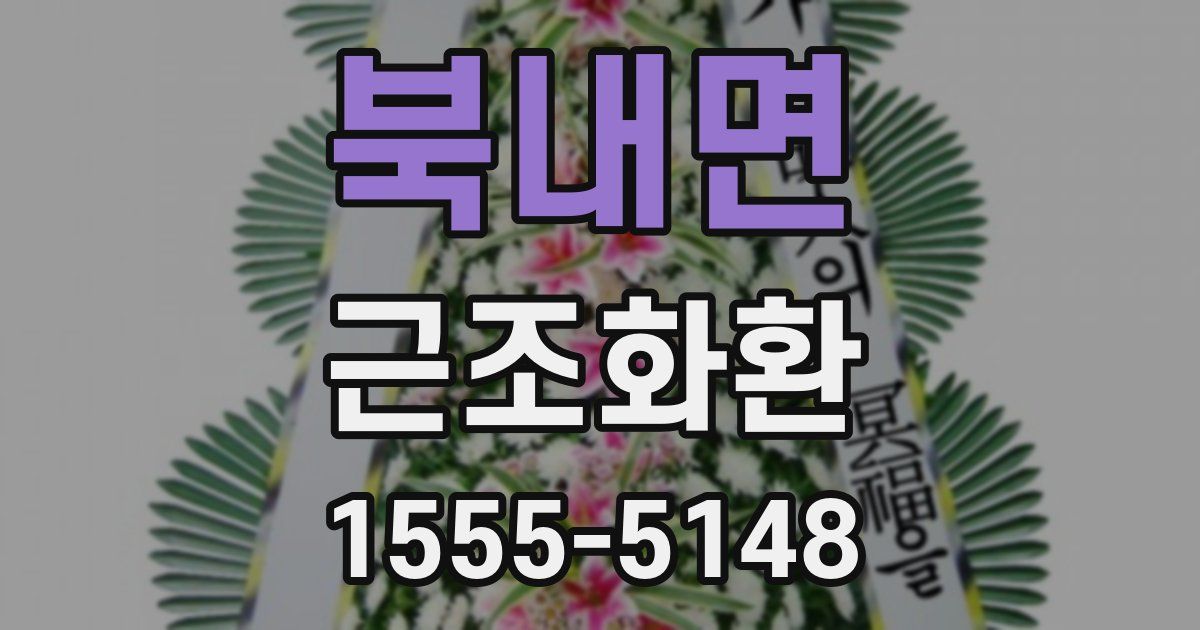 북내면 근조화환