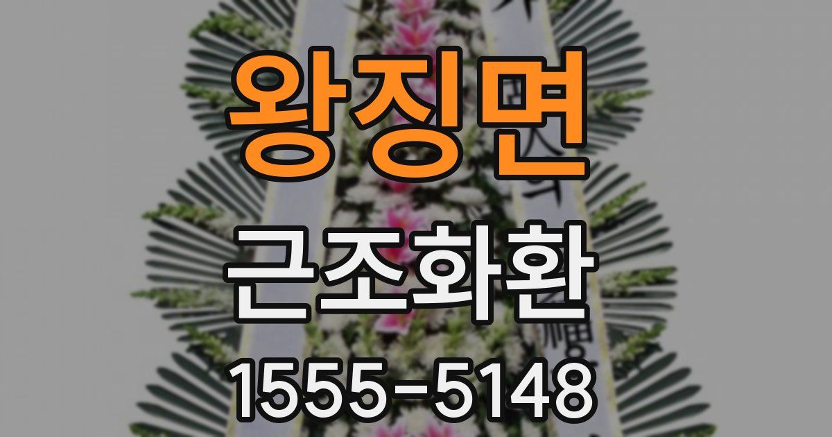 왕징면 근조화환