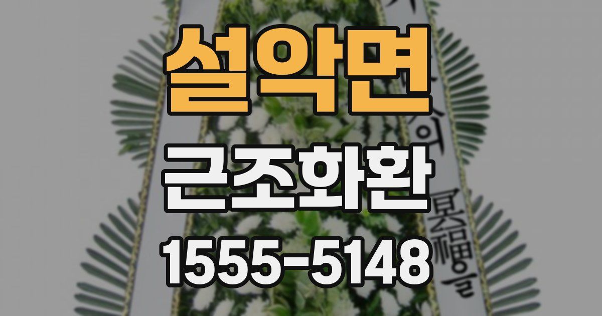 설악면 근조화환