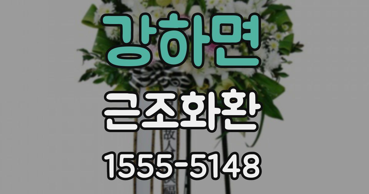강하면 근조화환