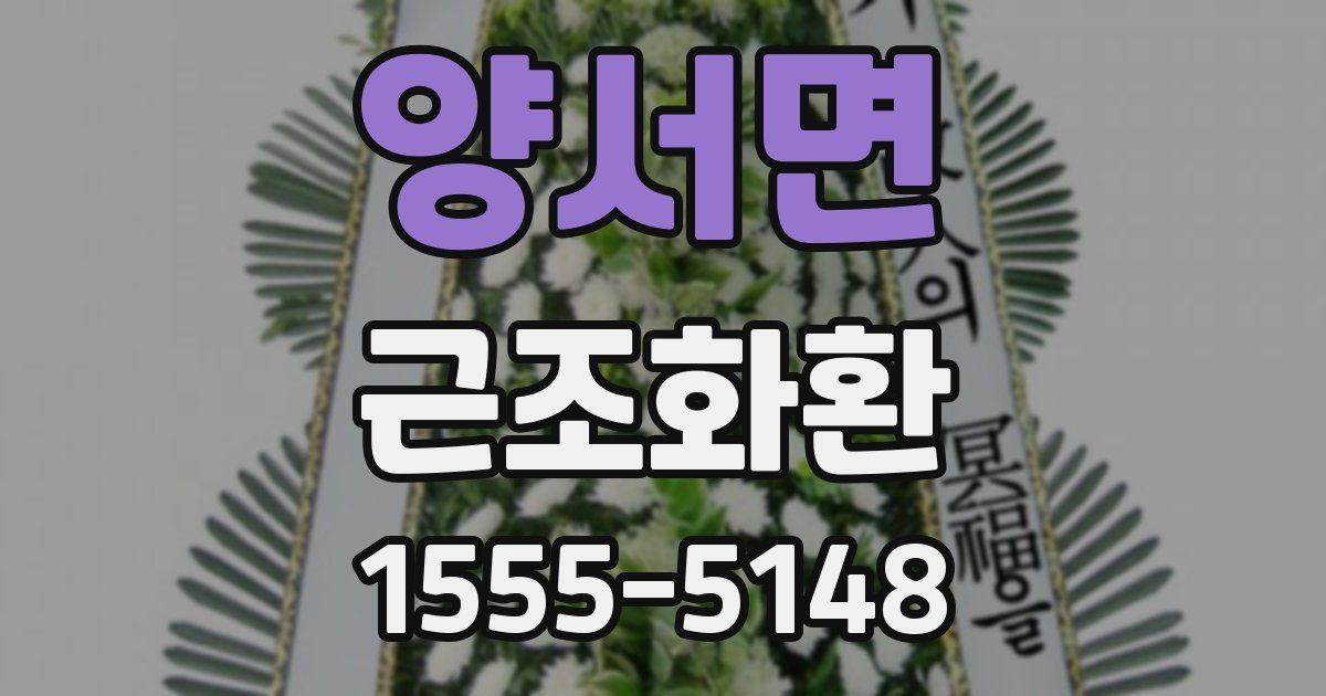 양서면 근조화환