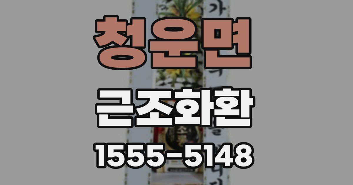 청운면 근조화환