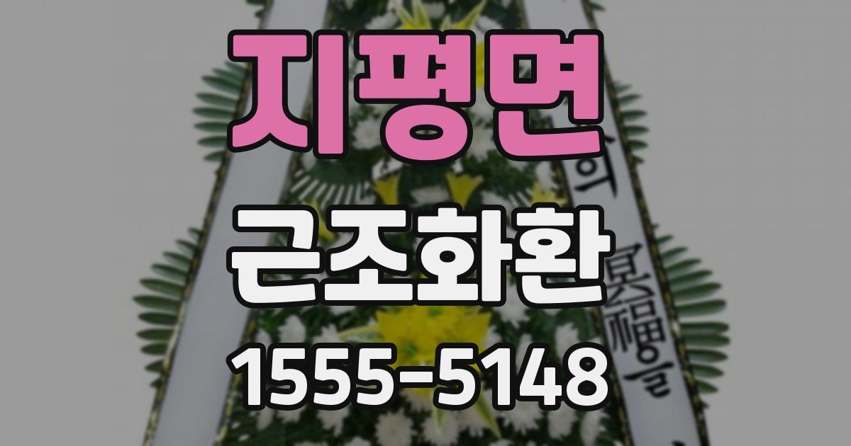 지평면 근조화환