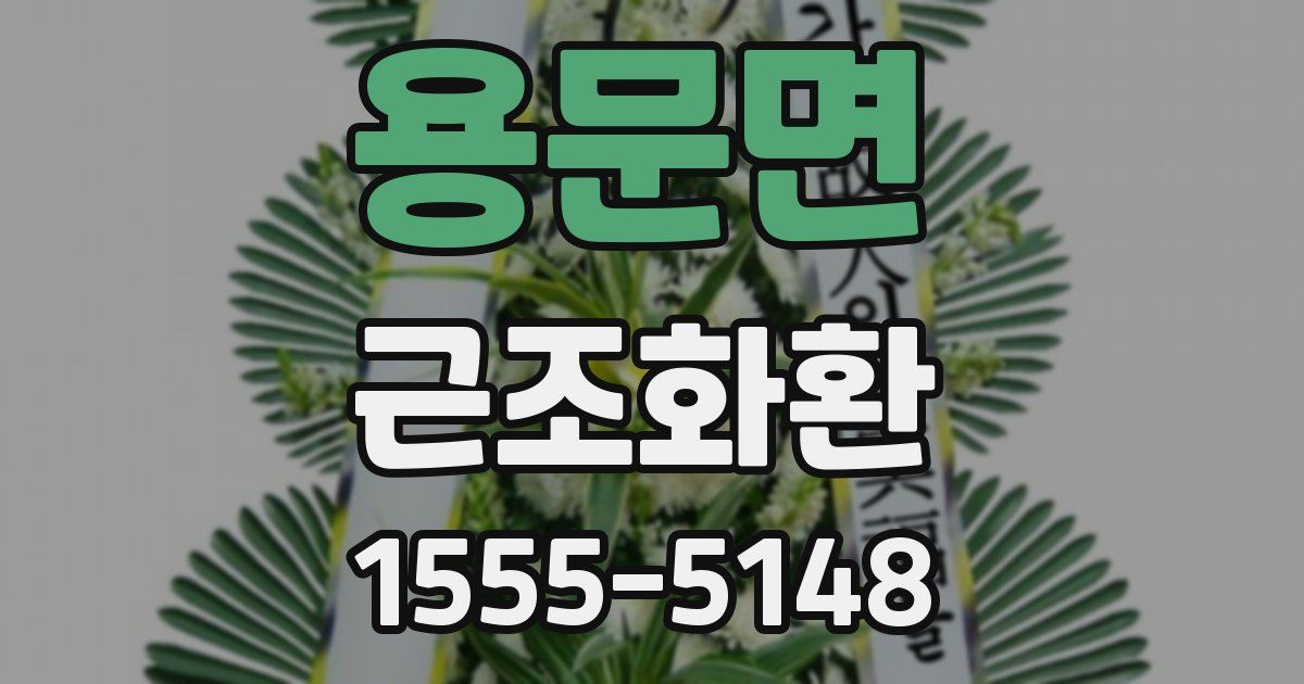 용문면 근조화환