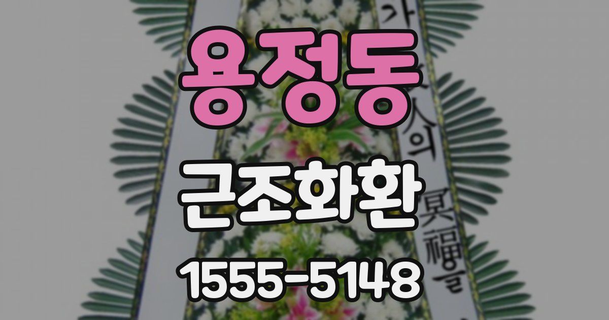 용정동 근조화환