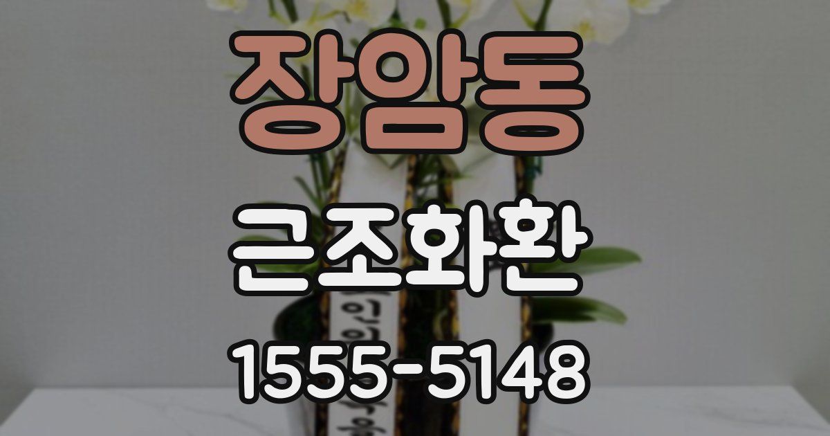 장암동 근조화환