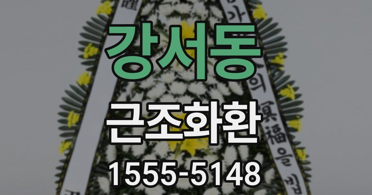 강서동 근조화환