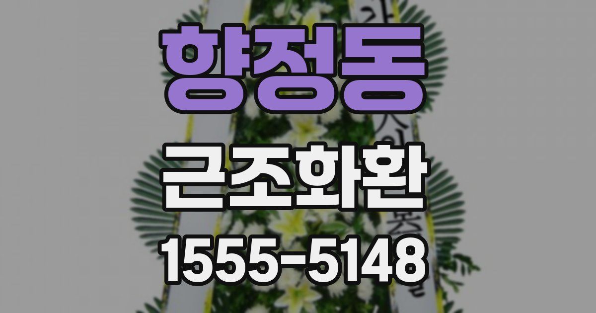 향정동 근조화환