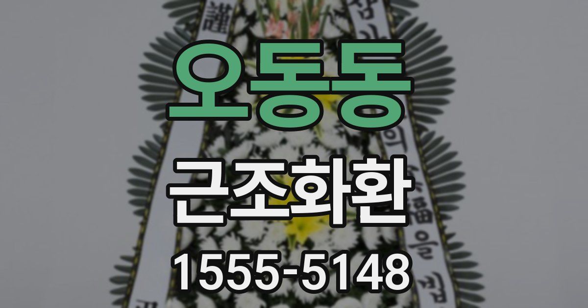 오동동 근조화환