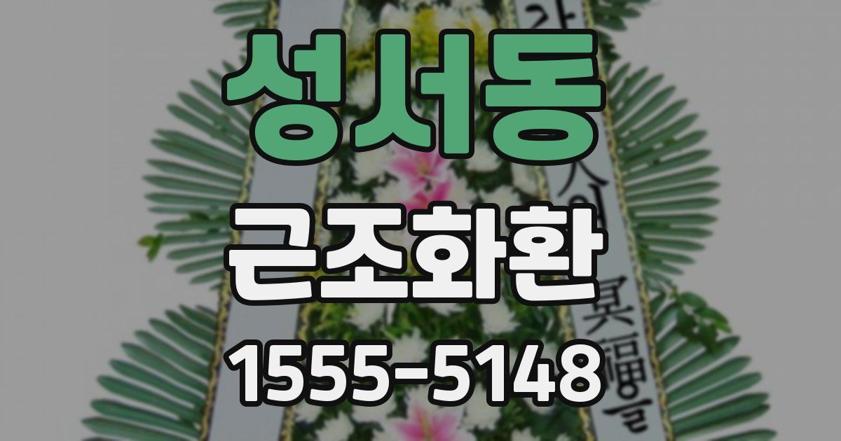 성서동 근조화환