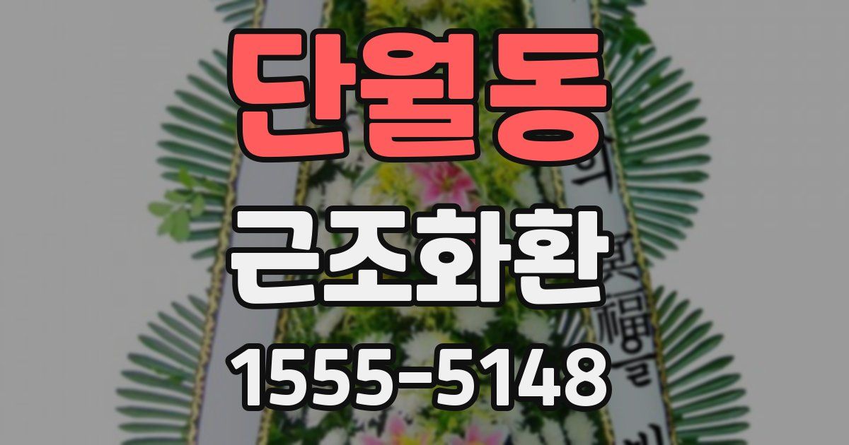 단월동 근조화환