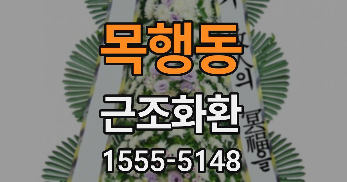 목행동 근조화환
