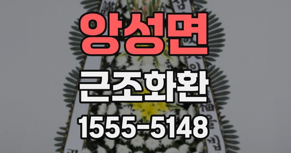 앙성면 근조화환