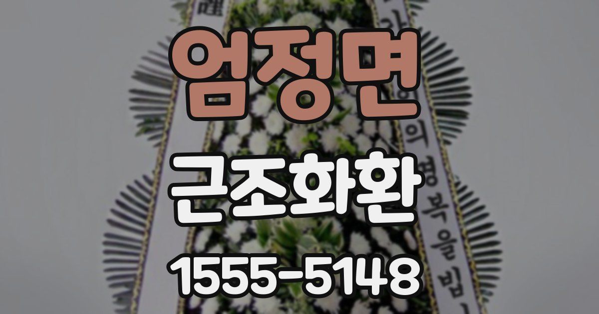 엄정면 근조화환