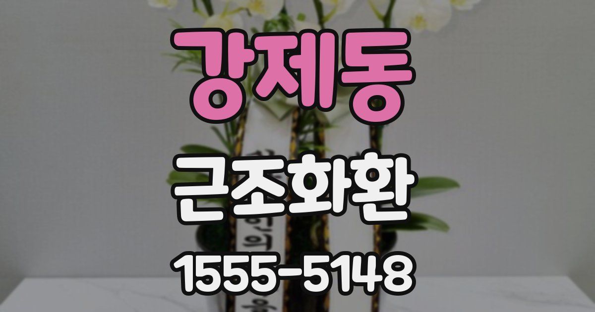강제동 근조화환