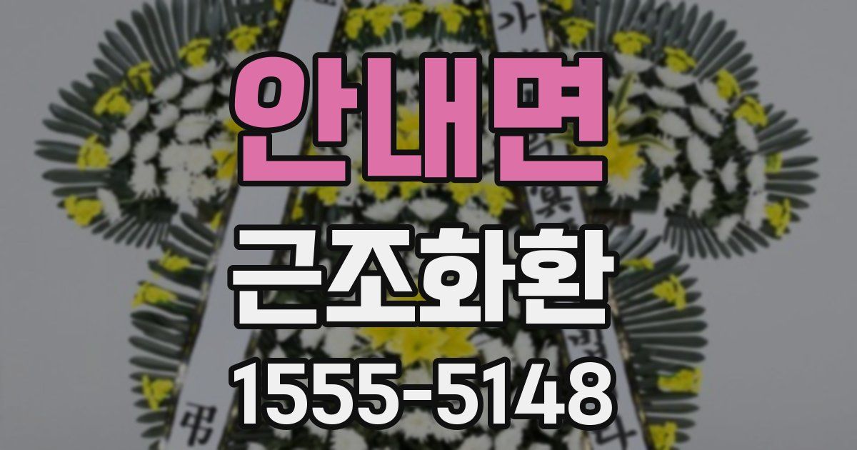 안내면 근조화환