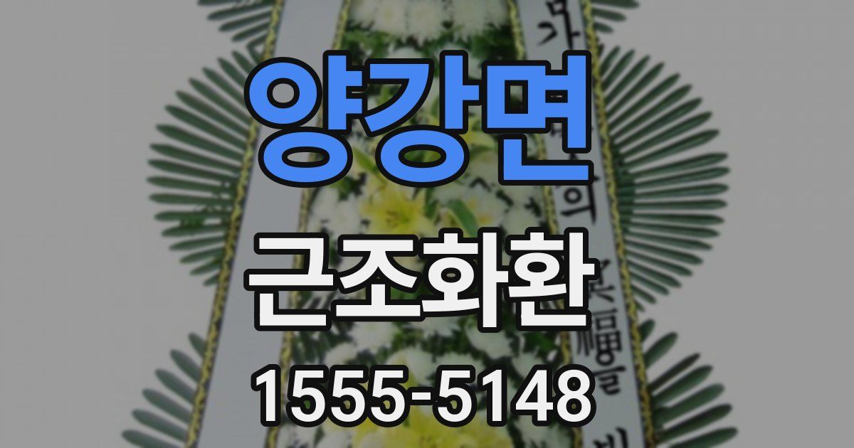양강면 근조화환