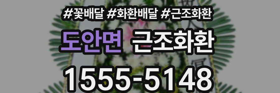 도안면 근조화환