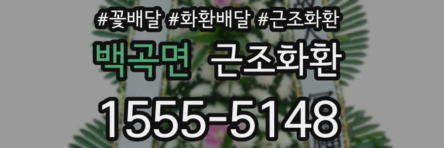 백곡면 근조화환