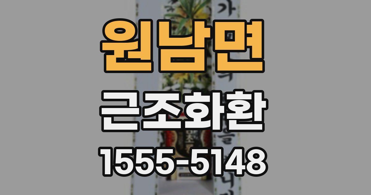 원남면 근조화환