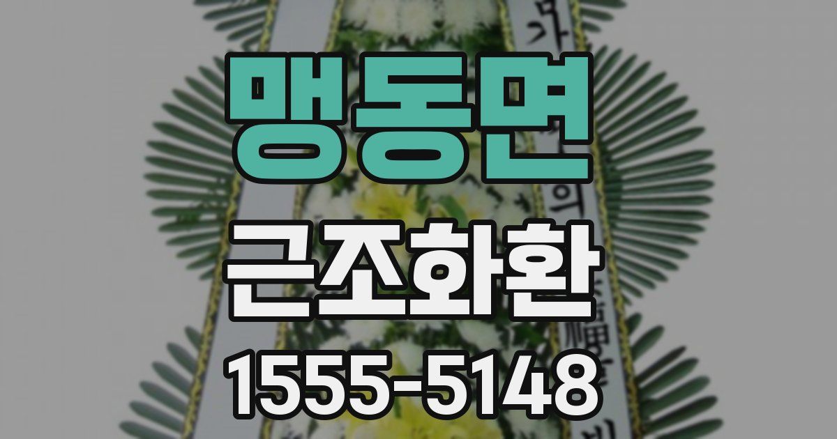 맹동면 근조화환