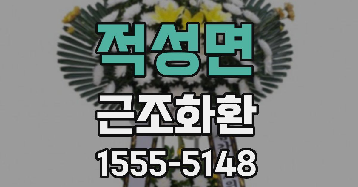 적성면 근조화환