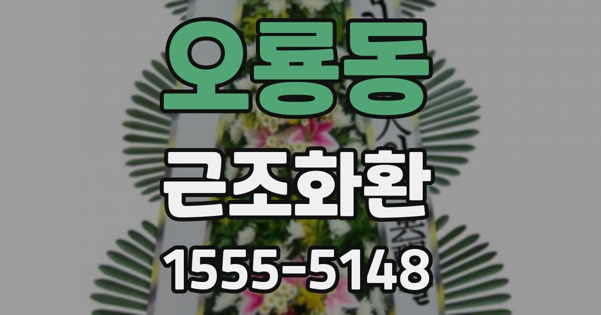 오룡동 근조화환
