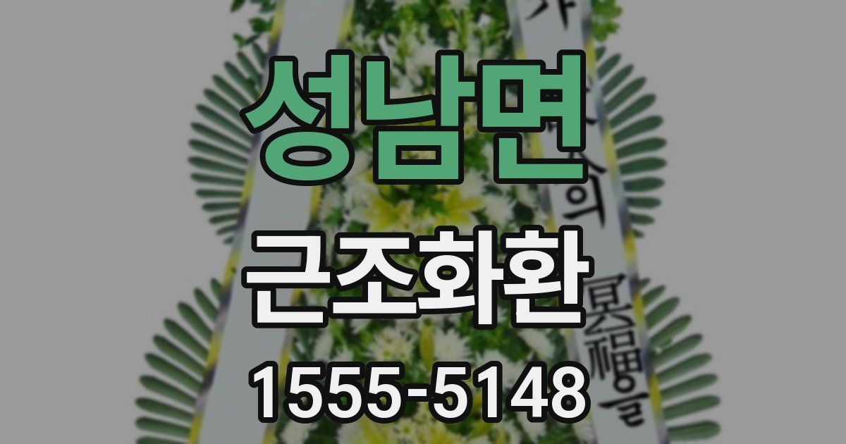 성남면 근조화환