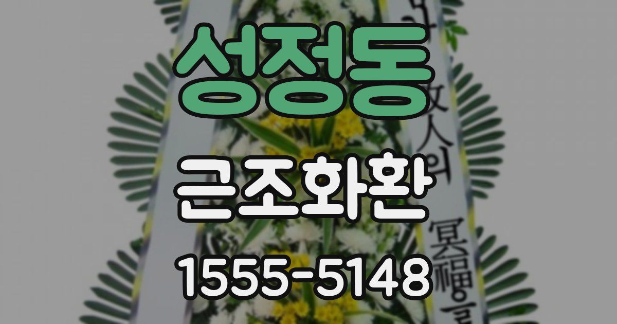 성정동 근조화환