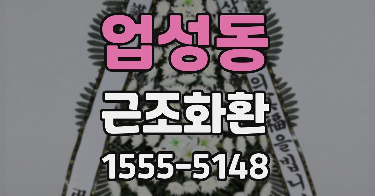 업성동 근조화환