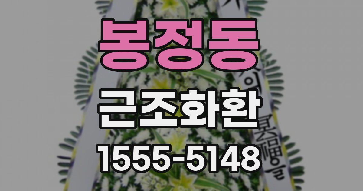 봉정동 근조화환