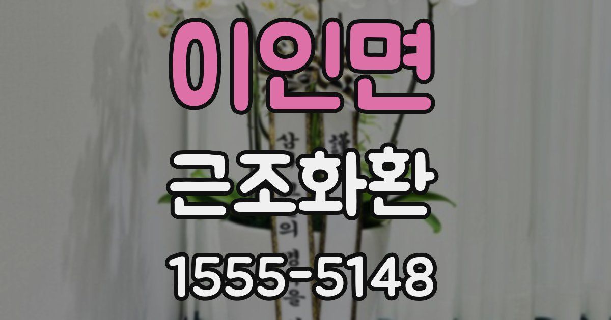 이인면 근조화환