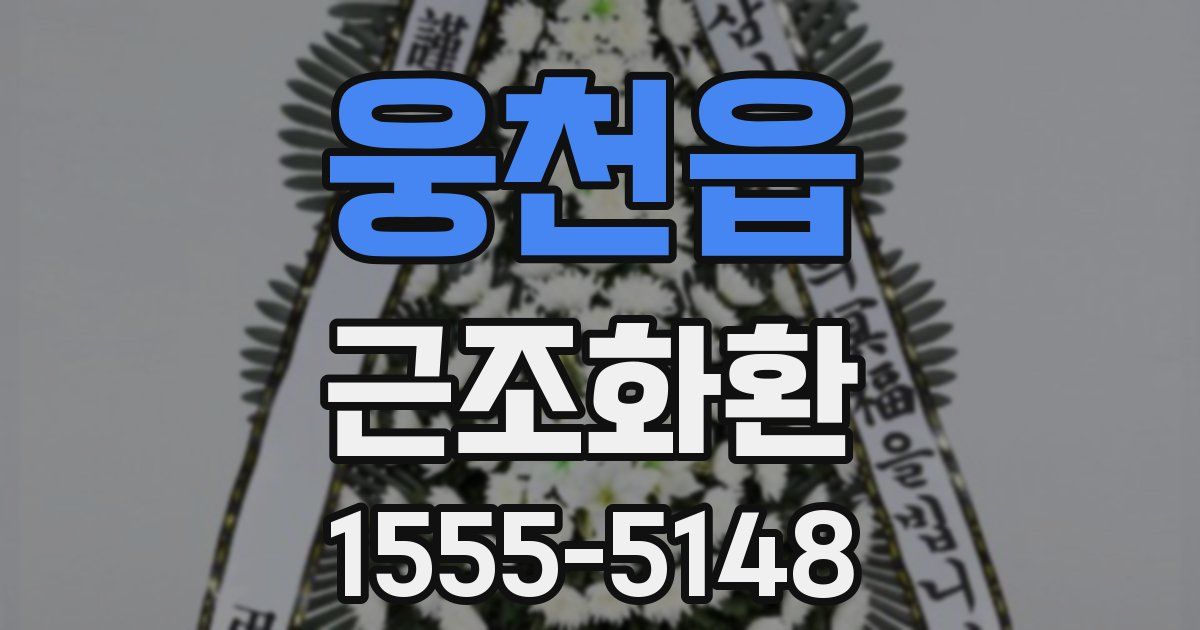 웅천읍 근조화환