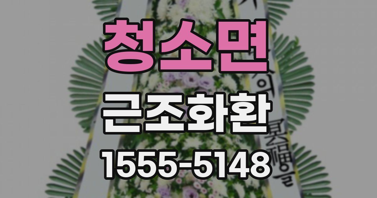 청소면 근조화환
