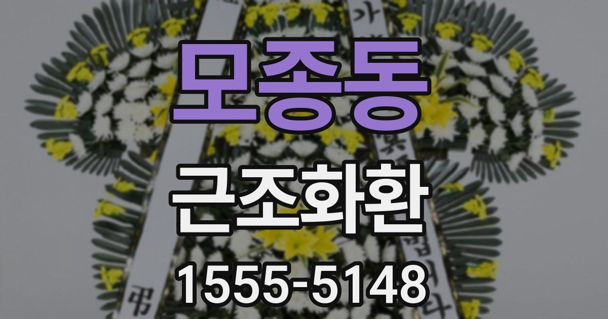 모종동 근조화환
