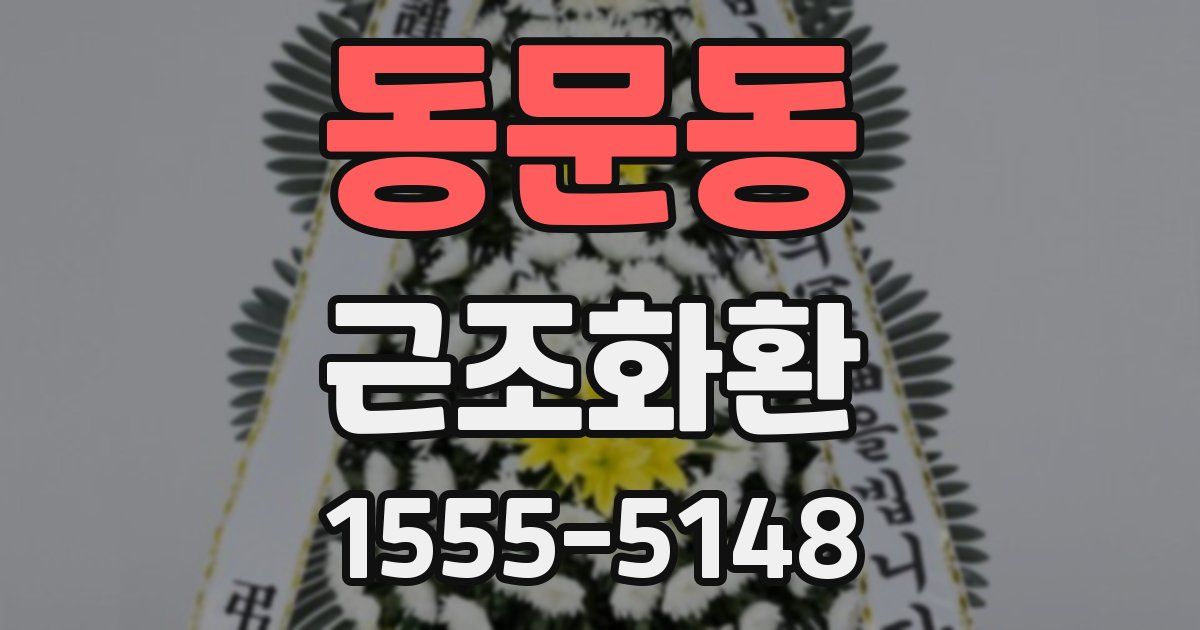 동문동 근조화환