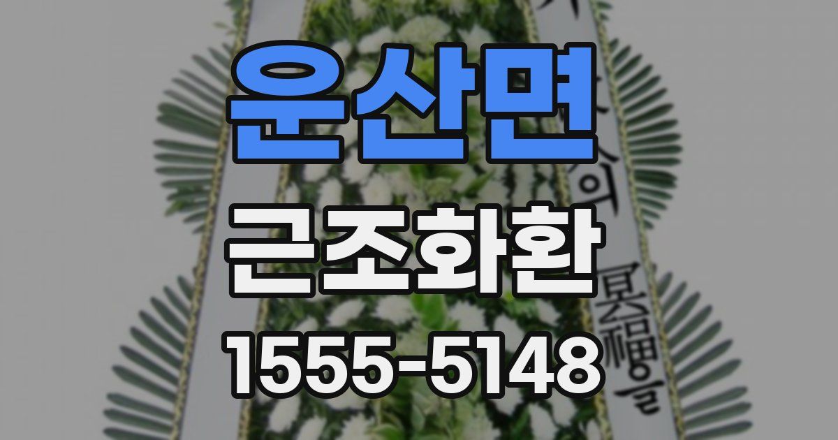 운산면 근조화환