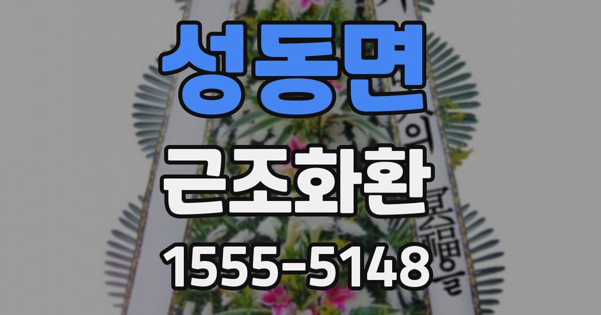 성동면 근조화환