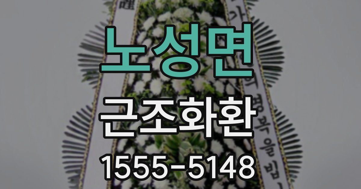 노성면 근조화환