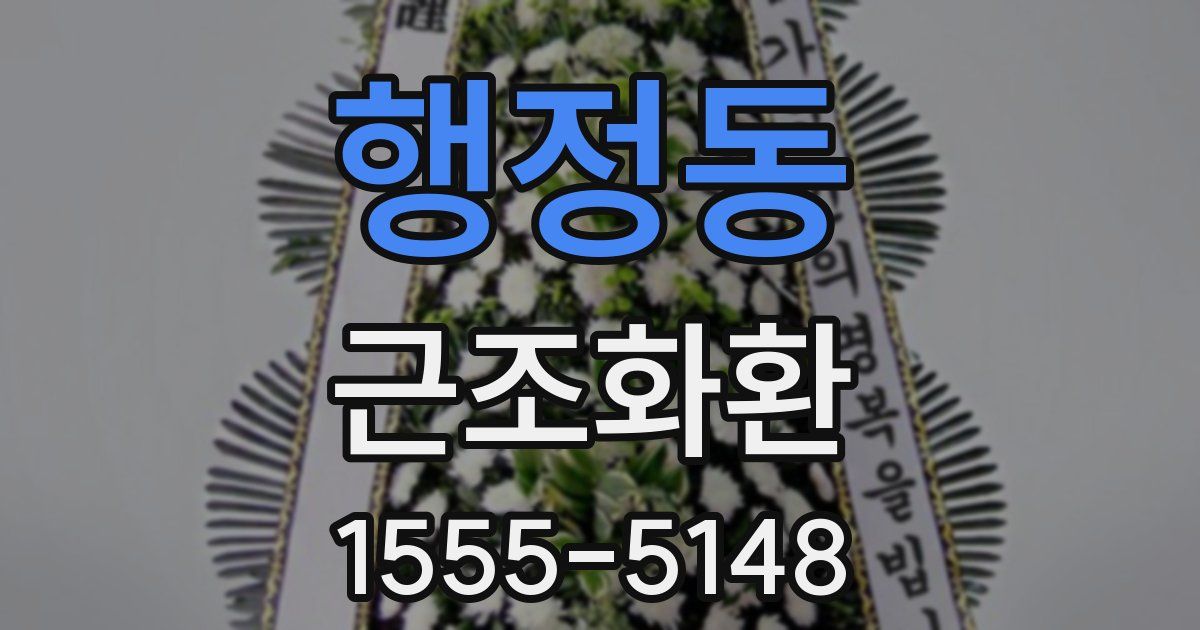 행정동 근조화환