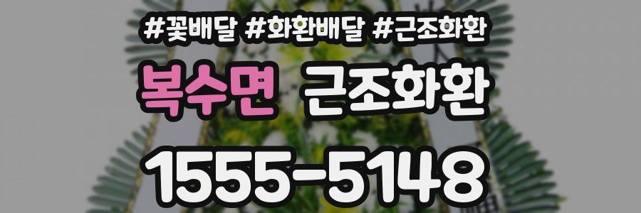 복수면 근조화환